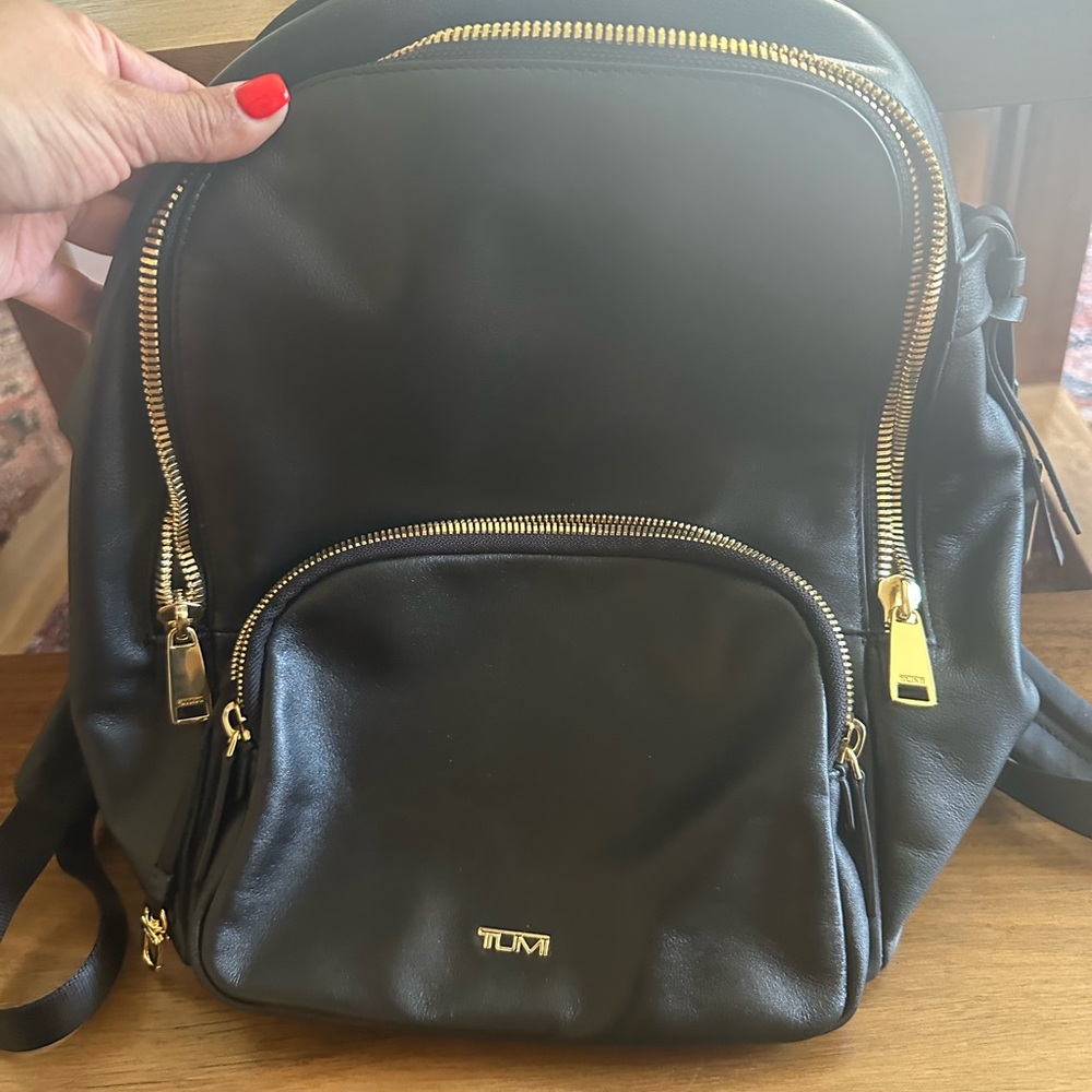 Tumi Voyageur Hannah Leather Backpack